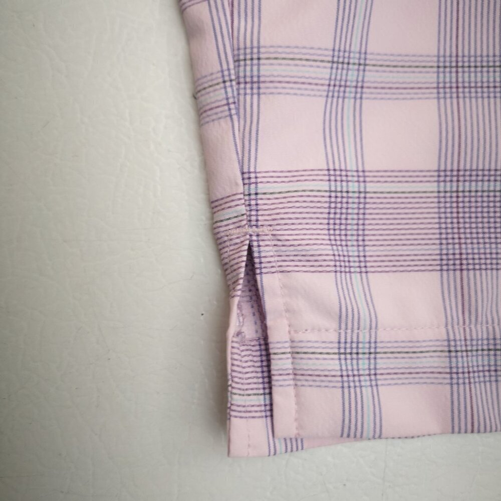 Callaway Ladies Size 8 Pink Purple & Blue Plaid Golf Shorts - Picture 9 of 14